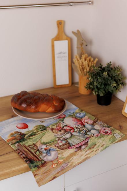 Серветка на стіл великодня гобеленова Настрій