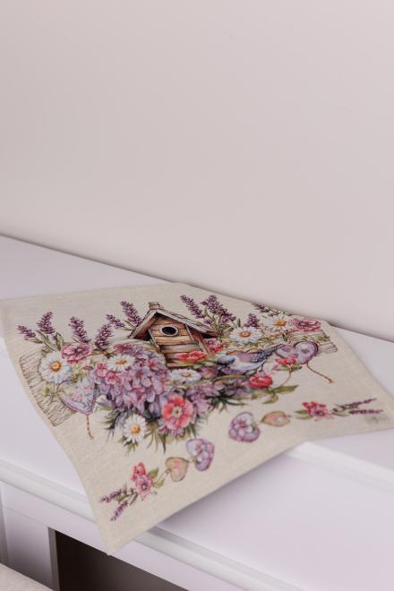 Гоболенова серветка на стіл Лавандовий садочок