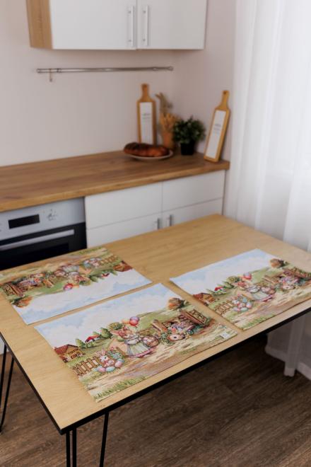 Великодня гобеленова серветка на стіл Настрій