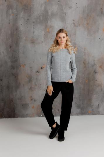 Женский лонгслив Милана серый