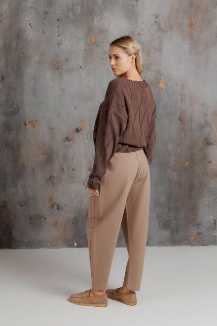 Кардиган женский ажурный шоколад