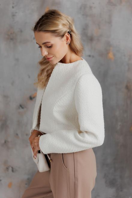 Жіночий жакет Шарм молочний