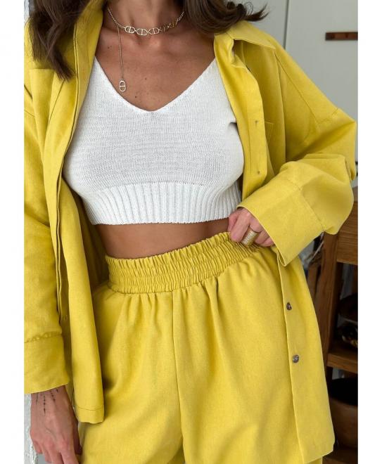 Рубашка женская хлопковая Шафран