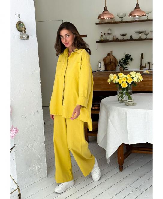 Рубашка женская хлопковая Шафран