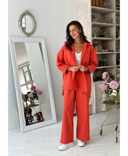 Рубашка женская хлопковая Корал