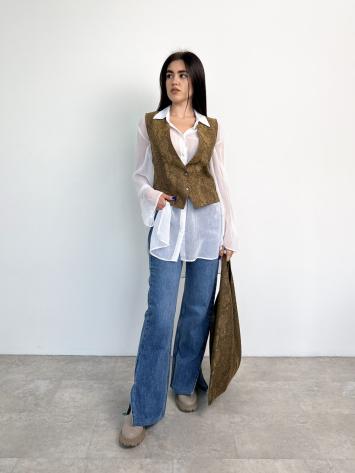 Жіночий жилет Python рудий