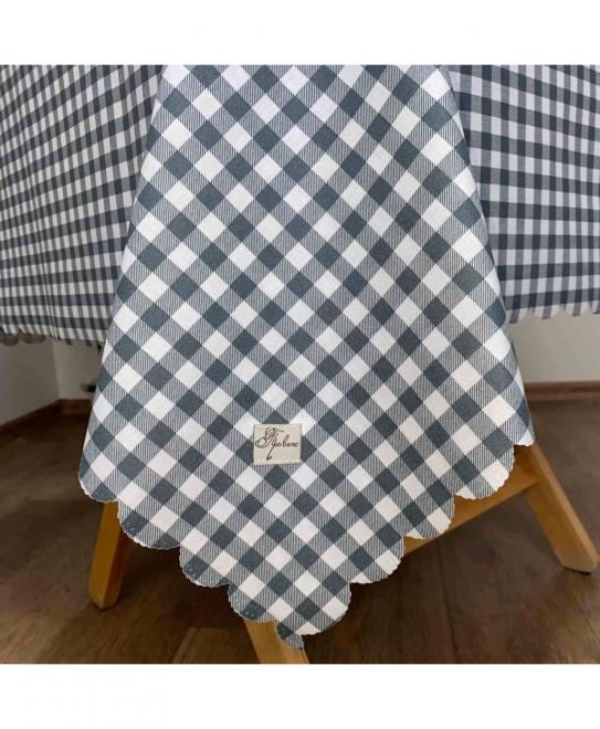 Скатертина водовідштовхувальна Симфоні сiра клiтин