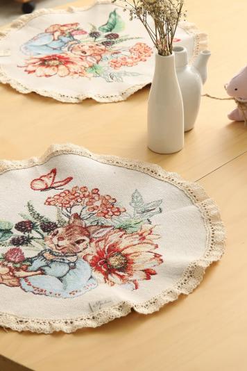 Гобеленова серветка Затишок кругла Гобеленова серветка Затишок кругла