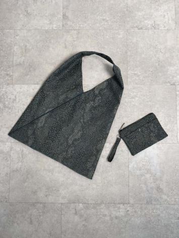 Косметичка Python сіра