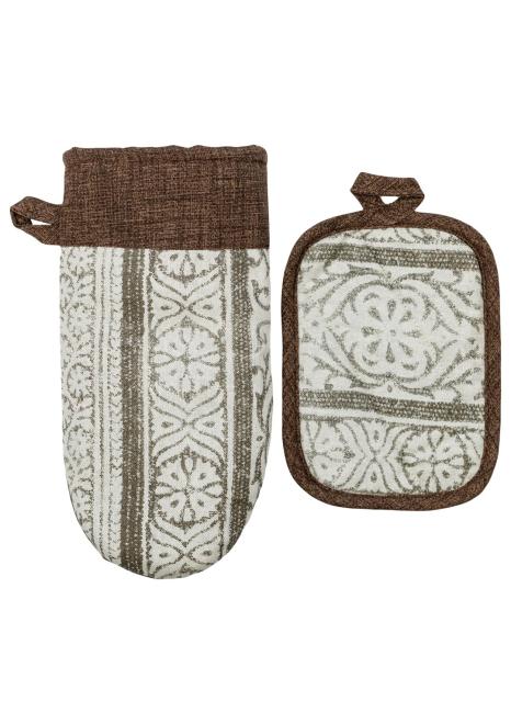 Набір рукавиця та прихватка Brown