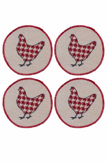 Гобеленовий набір серветок під чашку Добробут Гобеленовий набір серветок під чашку Добробут