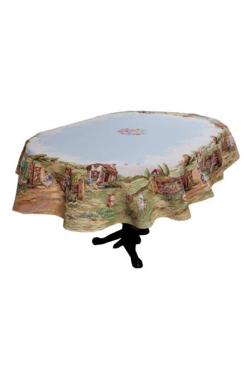 Овальна Великодня скатертина на стіл Настрій Овальна Великодня скатертина на стіл Настрій