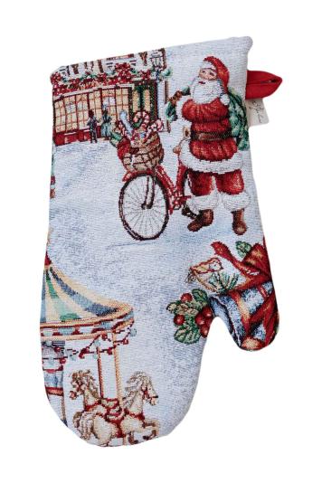 Новорічна гобеленова кухонна рукавиця Carousel Новорічна гобеленова кухонна рукавиця Carousel
