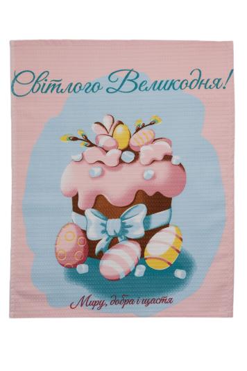 Полотенце вафельное с Пасхой - 3