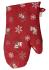 Новорічна рукавиця Дзвіночки на червоному