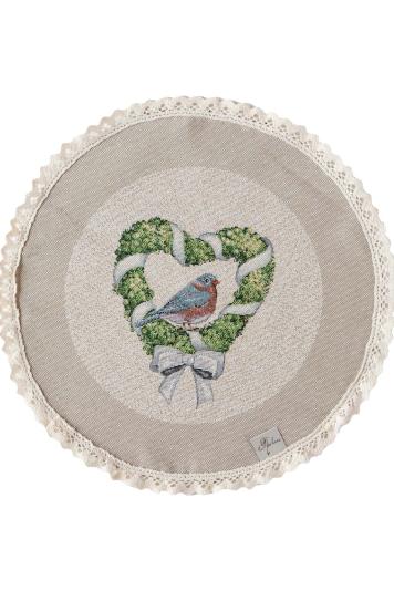 Кругла гобеленова серветка GARDEN