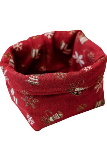 Кошик для зберігання Дзвіночки на червоному