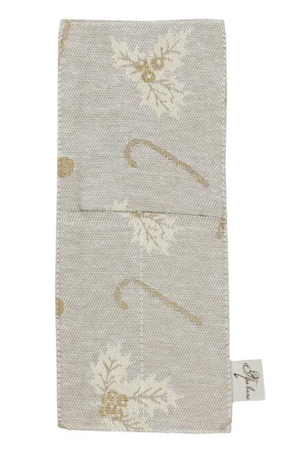 Набір новорічних чохлів для приборів Шапочки на бежевому