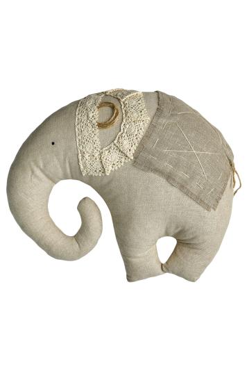 Декоративна подушка іграшка слон