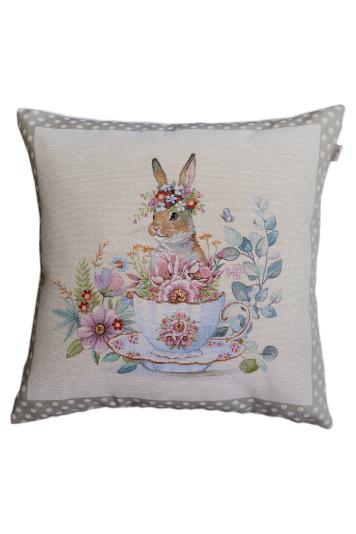 Декоративна гобеленова наволочка Чарівність зайчиха Декоративна гобеленова наволочка Чарівність зайчиха