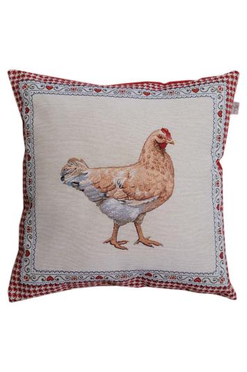 Декоративна гобеленова наволочка Добробут курочка Декоративна гобеленова наволочка Добробут курочка