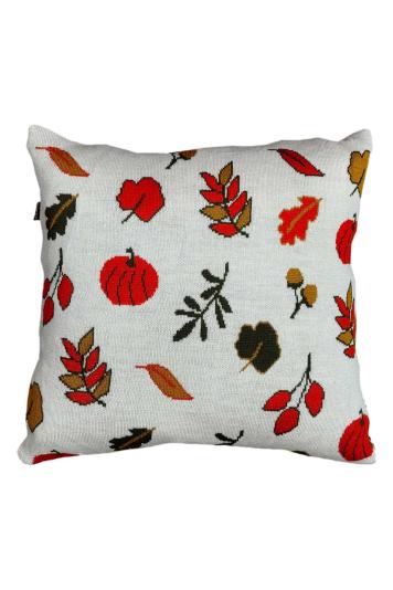 Декоративна в'язана подушка Happy Fall