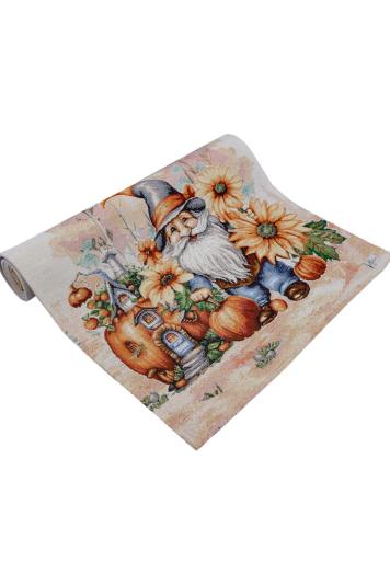 Гобеленова доріжка на стіл Гарбузові гноми