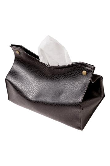 Серветниця настільна чорна Сумочка