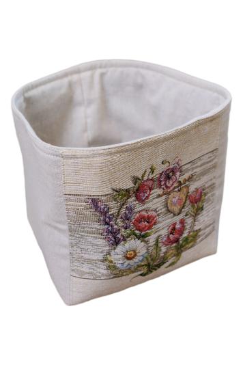 Декоративний кошик для хліба Лавандовий садочок Декоративний кошик для хліба Лавандовий садочок