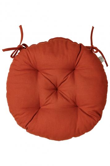 Подушка на стілець кругла Гарбузова