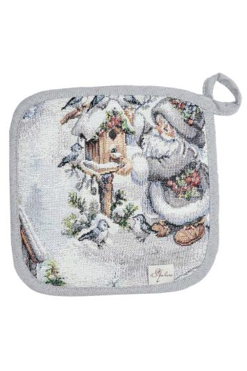 Гобеленова новорічна прихватка Казкові гноми