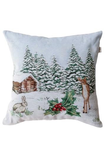 Новорічна декоративна наволочка Squirrel Зайчатко з оленем Новорічна декоративна наволочка Squirrel Зайчатко з оленем