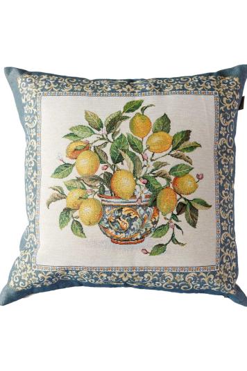 Гобеленова декоративна наволочка Лимони у горщику