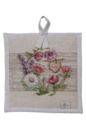 Кухонна гобеленова прихватка Лавандовий садочок Кухонна гобеленова прихватка Лавандовий садочок