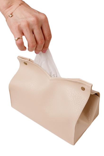 Серветниця настільна молочна Сумочка