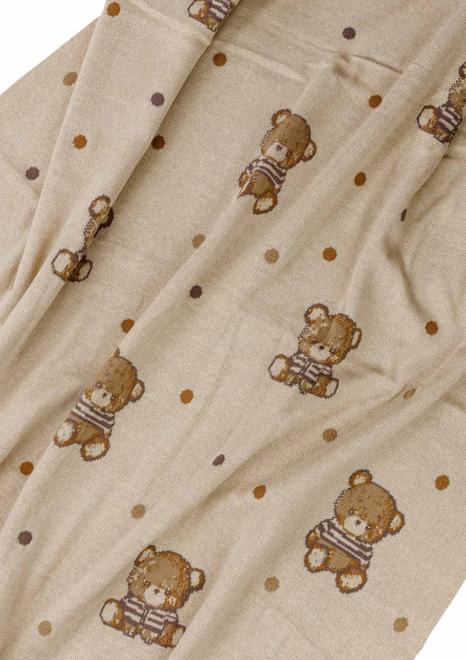 Плед дитячий в'язаний Тедді