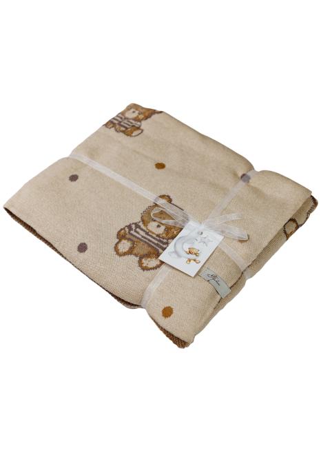 Плед дитячий в'язаний Тедді