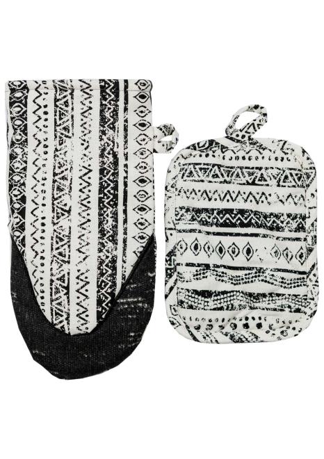 Набір рукавиця та прихватка Могікан