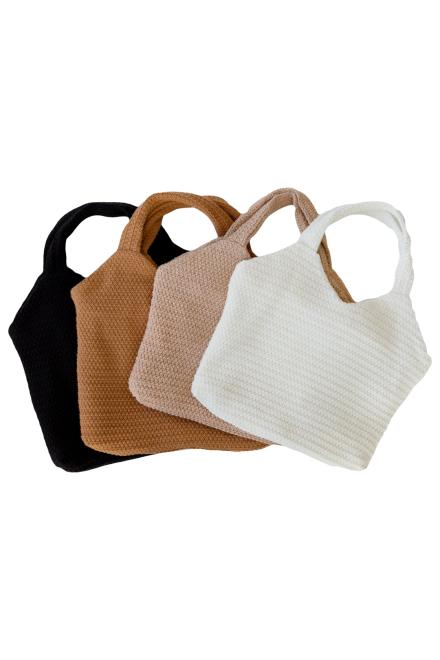 Сумка в'язана Boho чорна