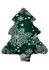зелена з візерунком Декоративний виріб Ялинка зелена з візерунком