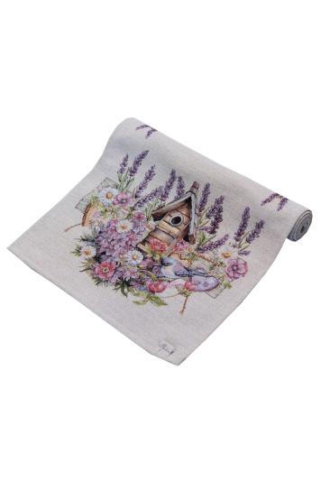 Гобеленова доріжка на стіл Лавандовий садочок Гобеленова доріжка на стіл Лавандовий садочок