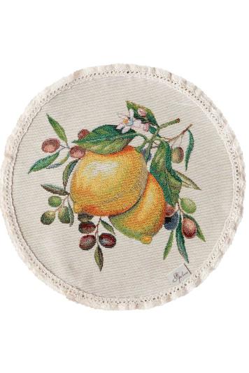 Кругла гобеленова серветка Наполі