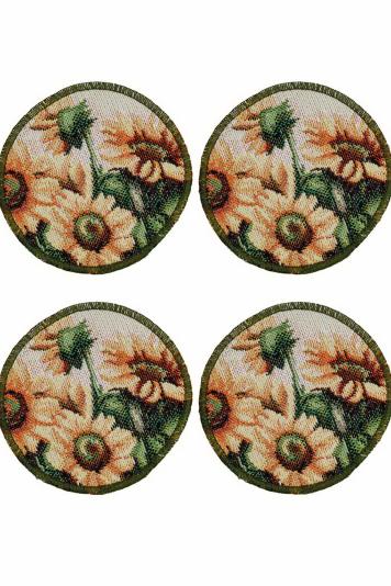 Набір серветок під чашку Гарбузові гноми  4 од.