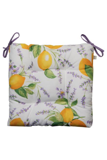 Подушка на стілець 40х40, Lemons & Lavender