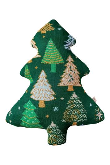 Декоративна подушка Ялинка зелена з малюнком