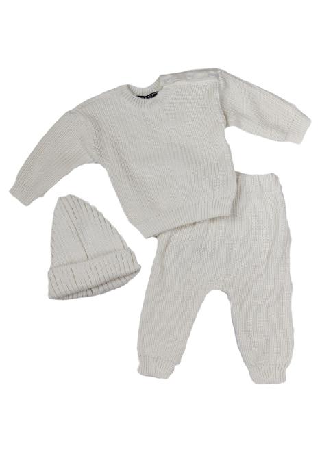 Набір для малюків з шапочкою Happy молочний