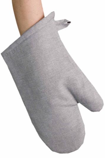 Кухонна рукавичка Листя сіра