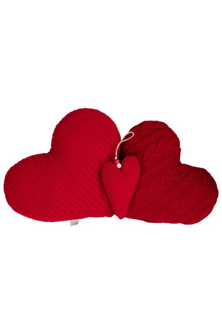 Декор підвіска Серце Тільда червоне