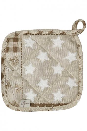 Прихватка Печворк беж