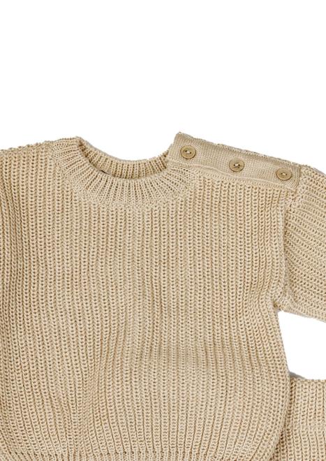 Набір для малюків з шапочкою Happy бежевий